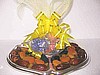 Gourmet centerpiece with dried fruit and chocolates